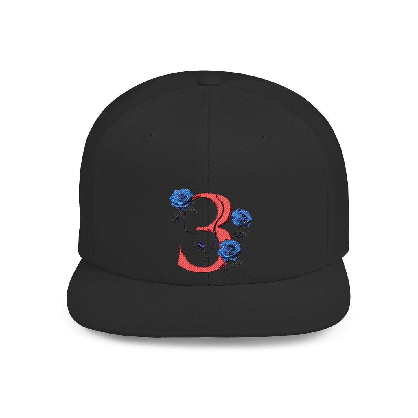 #3 Floral Embroidered Flat Bill