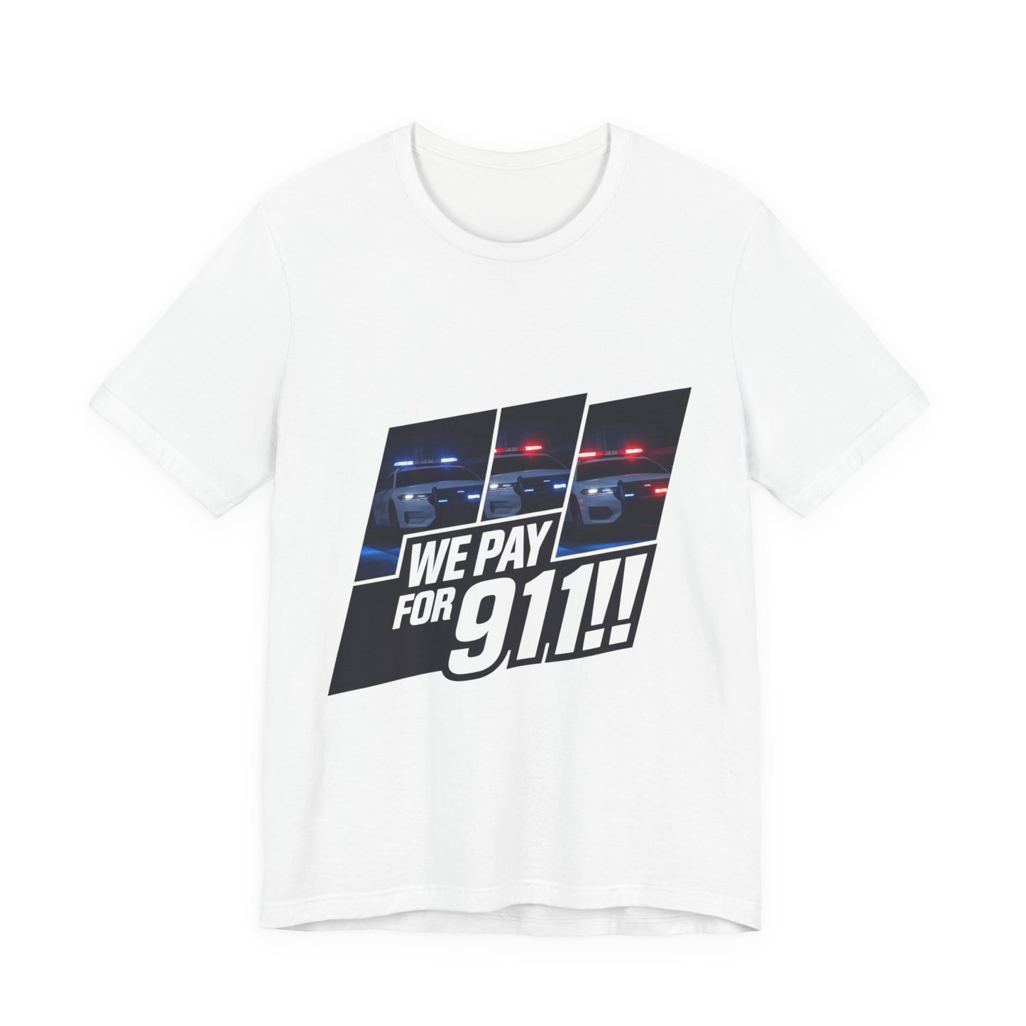 Bold Police Support Tee, Casual Graphic Shirt, Funny Law Enforcement Top, Gift for First Responders, Unique Humor T-Shirt